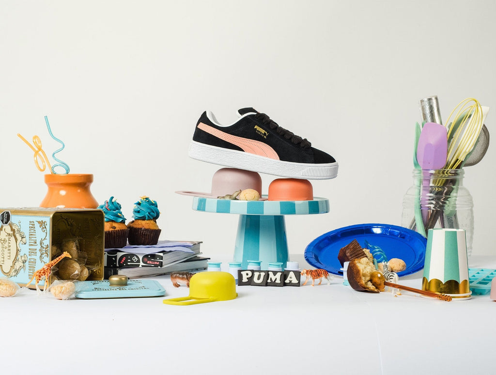 Zapatilla Puma Suede Xl Mujer Negro