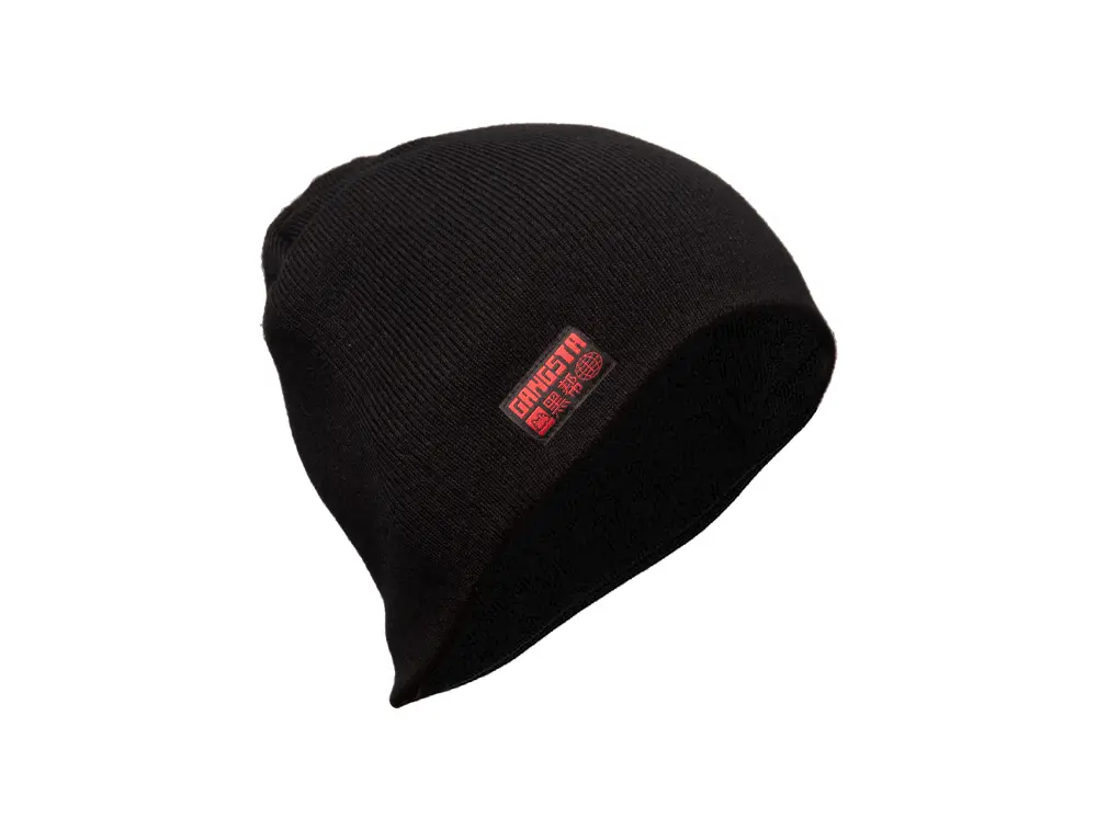 Beanie Gangsta Single Unisex Negro