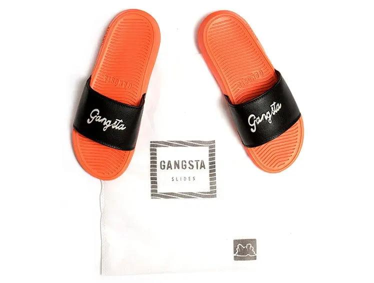 Sandalia Gangsta Script  Hombre Naranjo