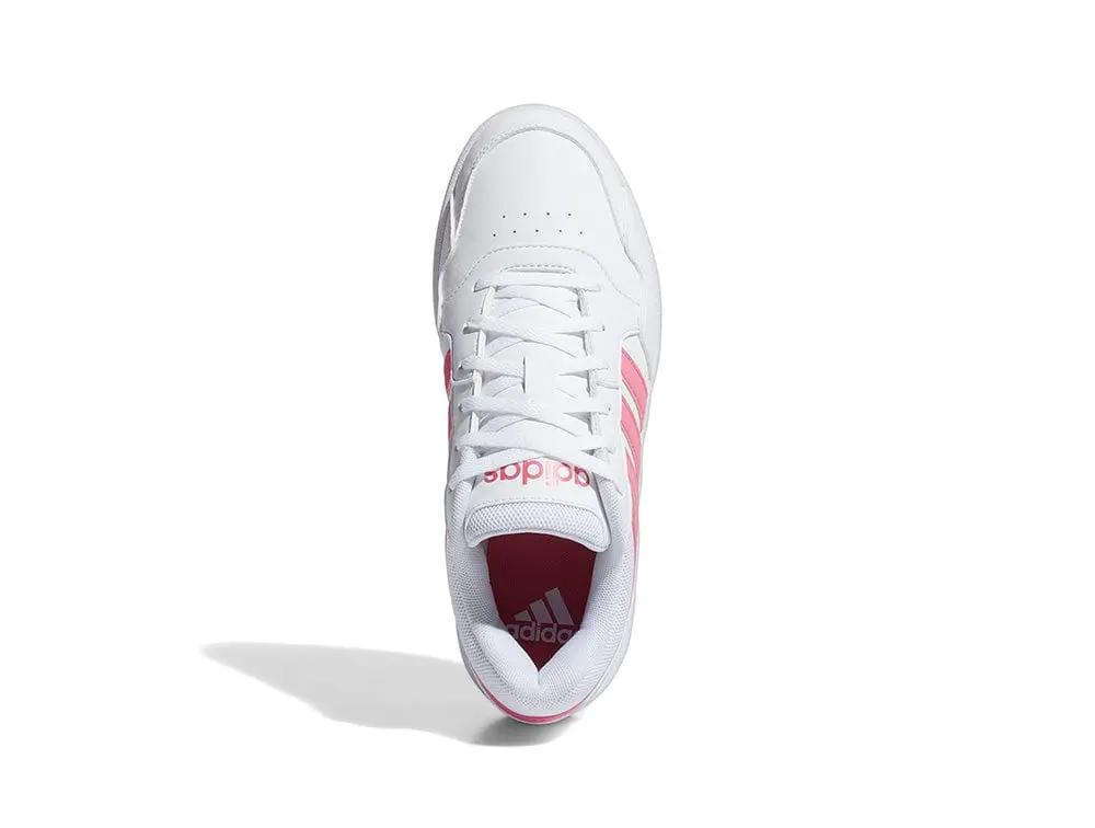 Zapatilla Adidas Hoops 3.0 Bold Cuero Mujer Blanco