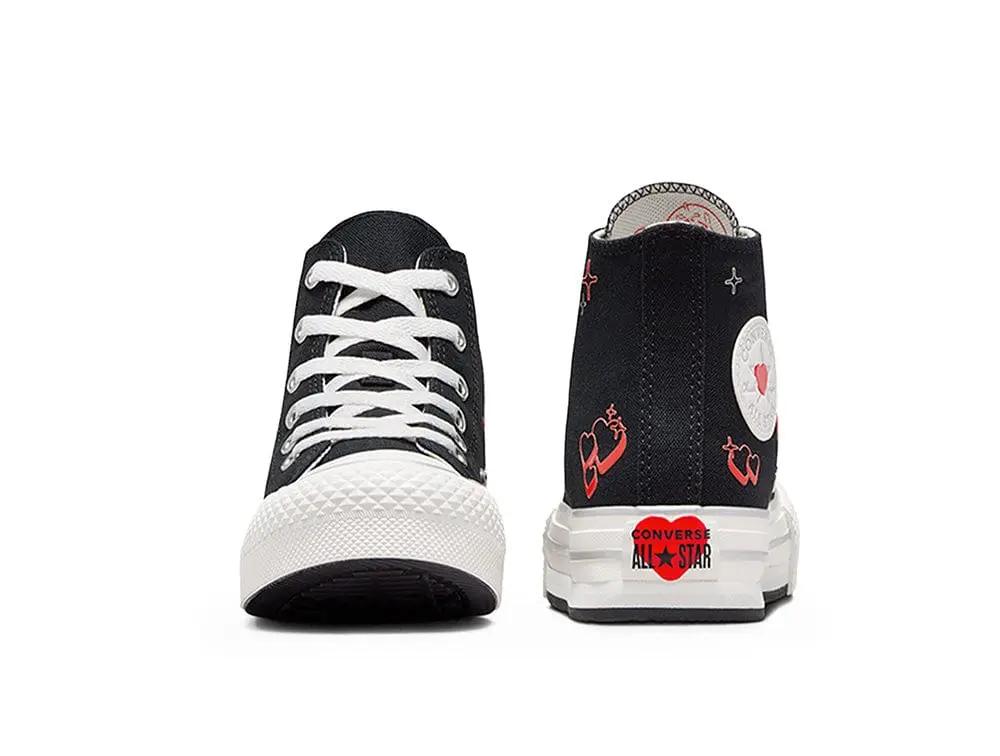 Zapatilla Converse Chuck Taylor Plataforma Junior Negro