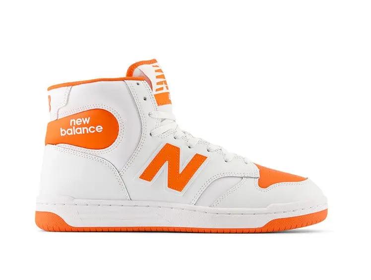 Zapatilla New Balance 480 Hombre Blanco Naranjo