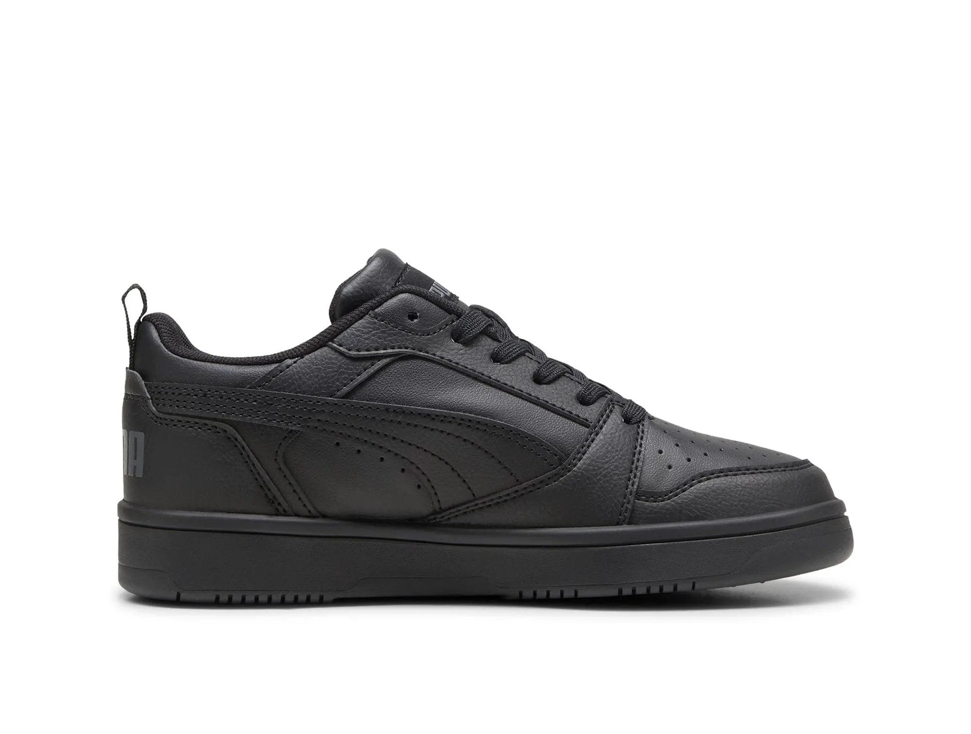 Zapatillas Puma Rebound V6 Cadete Mono Negro
