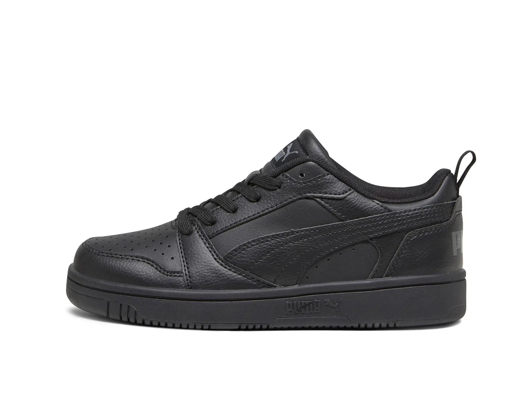 Zapatillas Puma Rebound V6 Cadete Mono Negro