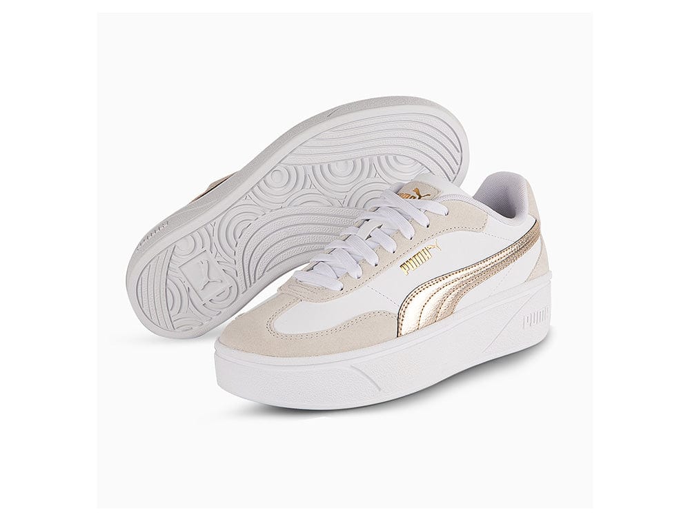 Zapatilla Puma Club II Era Platform Metallic Mujer Blanco