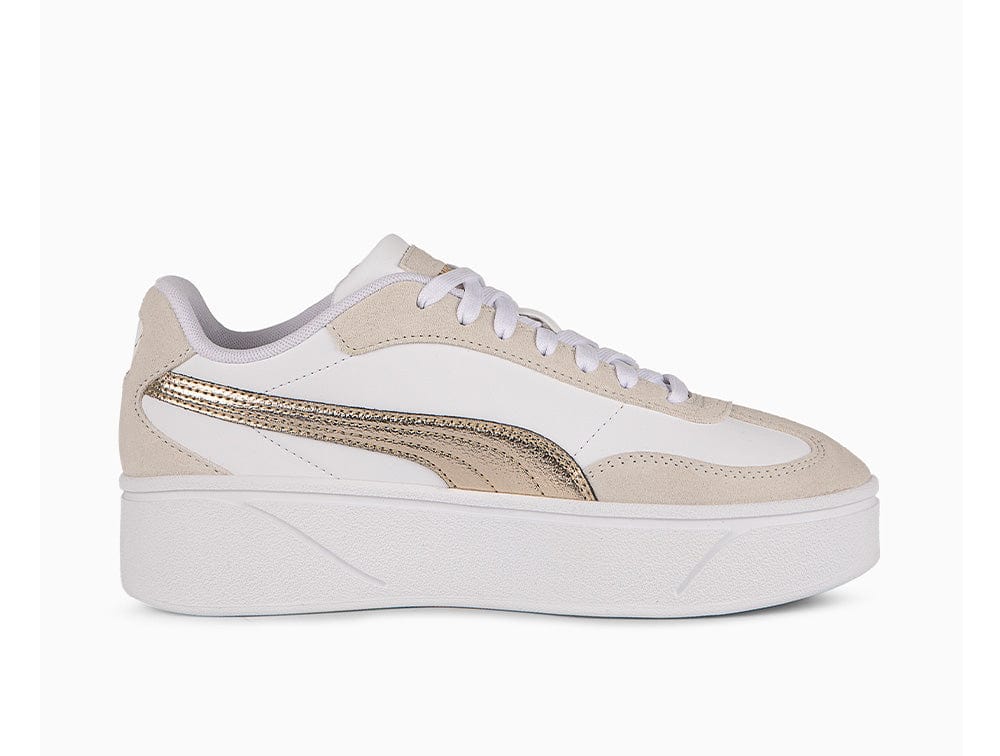Zapatilla Puma Club II Era Platform Metallic Mujer Blanco