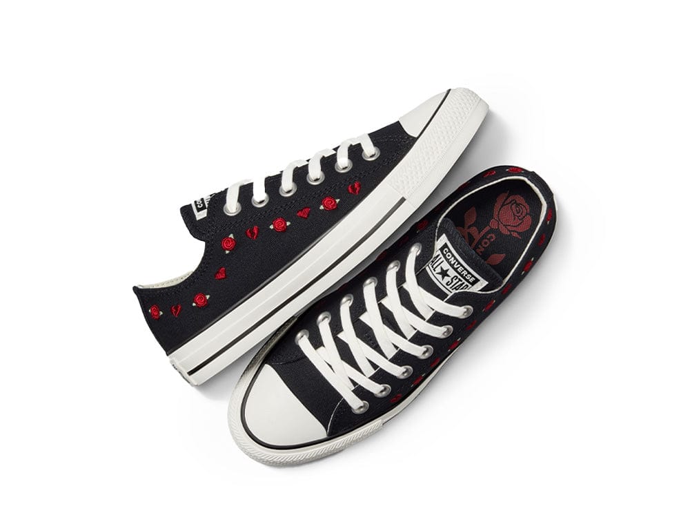 Zapatillas Converse Chuck Taylor (Roses Valentine's Day) Mujer Negro