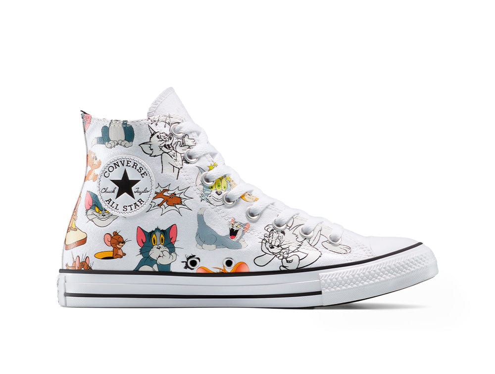 Zapatilla Converse Chuck Taylor Tom y Jerry Unisex Blanco