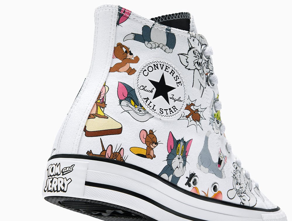 Zapatilla Converse Chuck Taylor Tom y Jerry Unisex Blanco