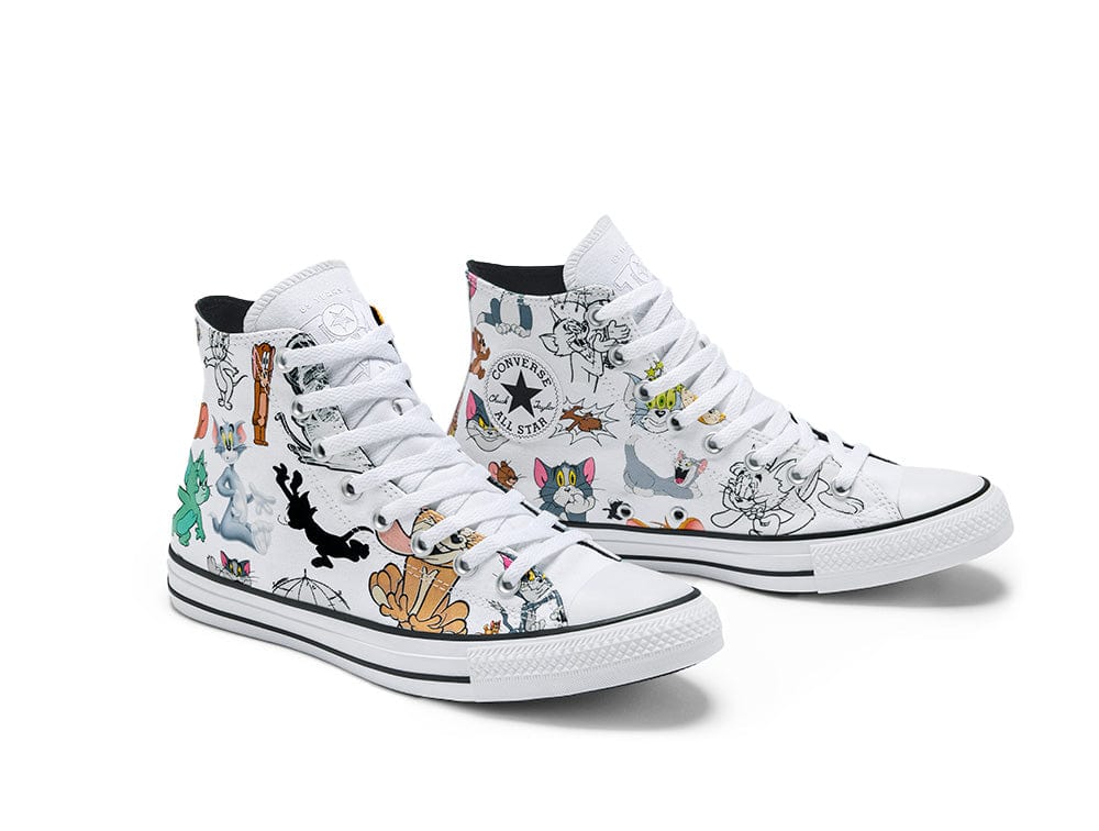 Zapatilla Converse Chuck Taylor Tom y Jerry Unisex Blanco