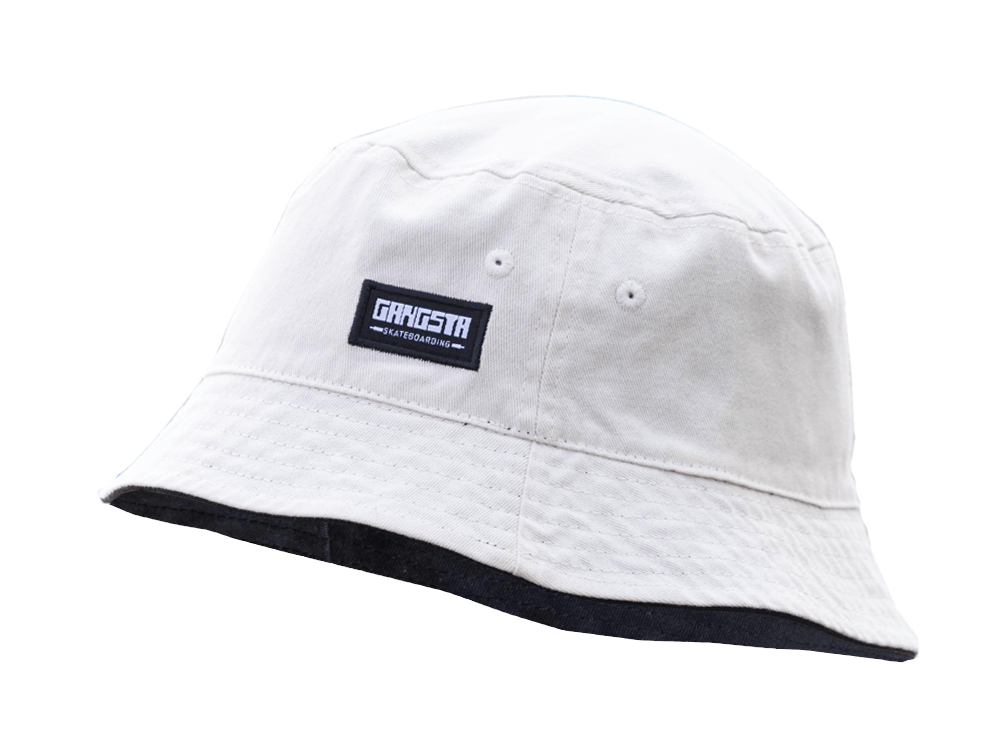 Bucket Gangsta Reversible Unisex Negro-Beige